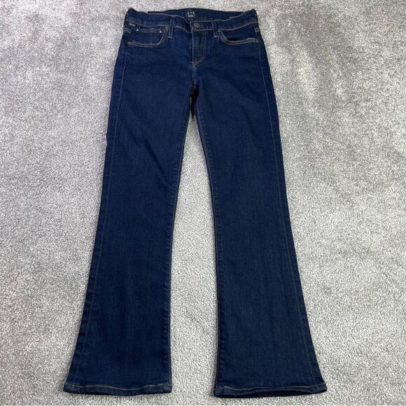 Citizens of Humanity Emanuelle Jeans Women’s 25 Blue Bootcut Low Rise Dark Denim - Picture 1 of 15